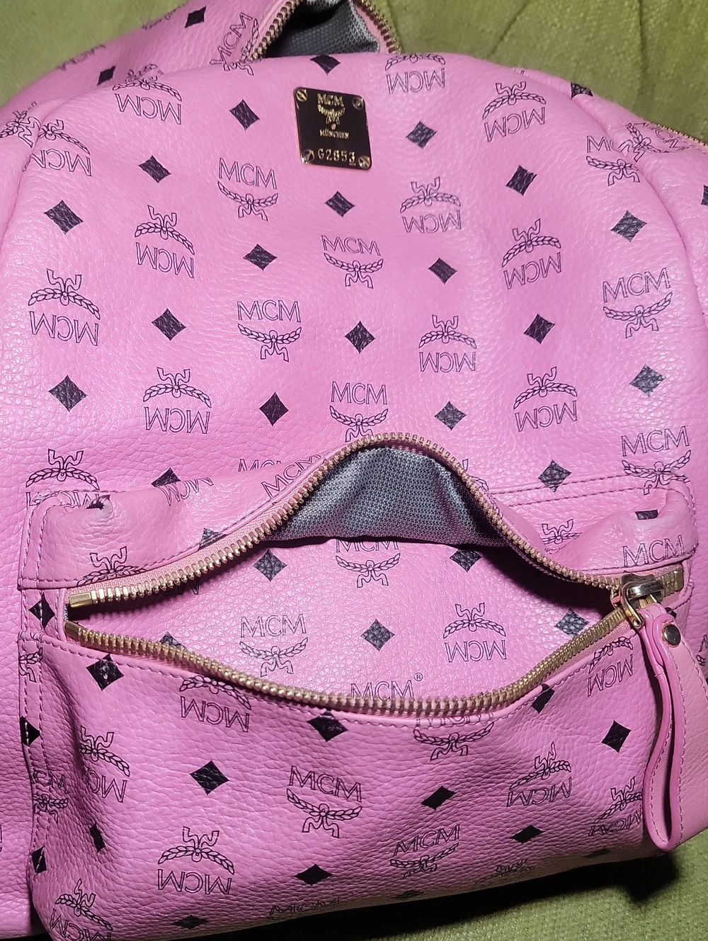 MCM Studdard  Pink Backpack